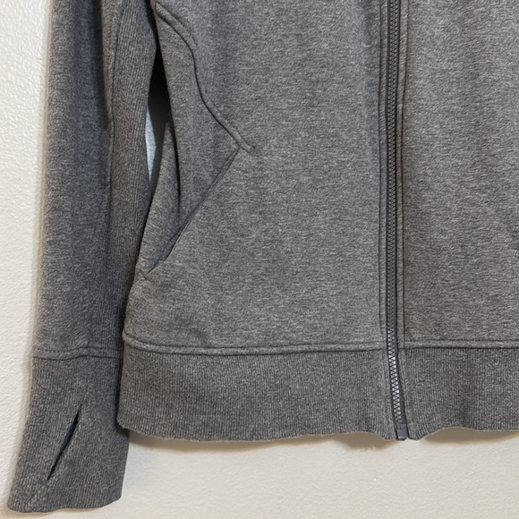 Athleta Triumph Full Zip Hoodie in Charcoal Grey Heather - Picture 3 of 8